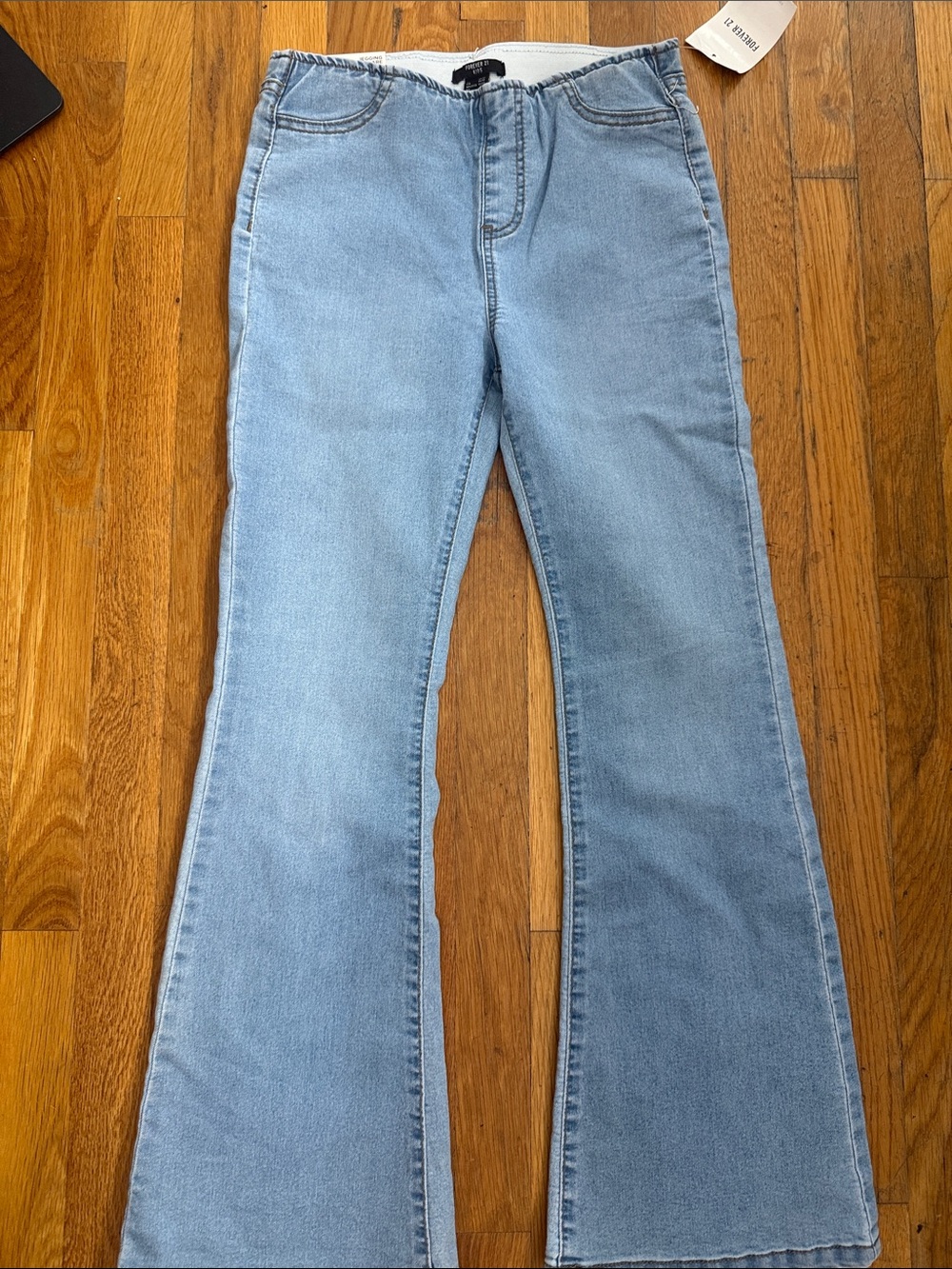 Forever 21 Light Wash Flare Jeans